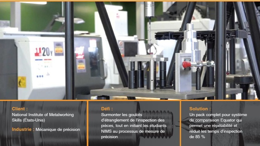 Le système de comparaison EquatorTM réduit de 85% le temps d'inspection des pièces de formation à la métallurgie NIMS
