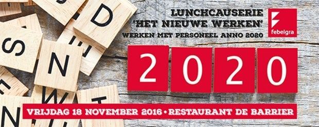 Lunchcauserie 18.11.2016: het nieuwe werken - ook in uw grafische onderneming?