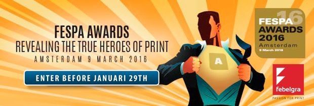 FESPA Awards: gratis deelname Febelgra-leden - deadline 29.01.2016