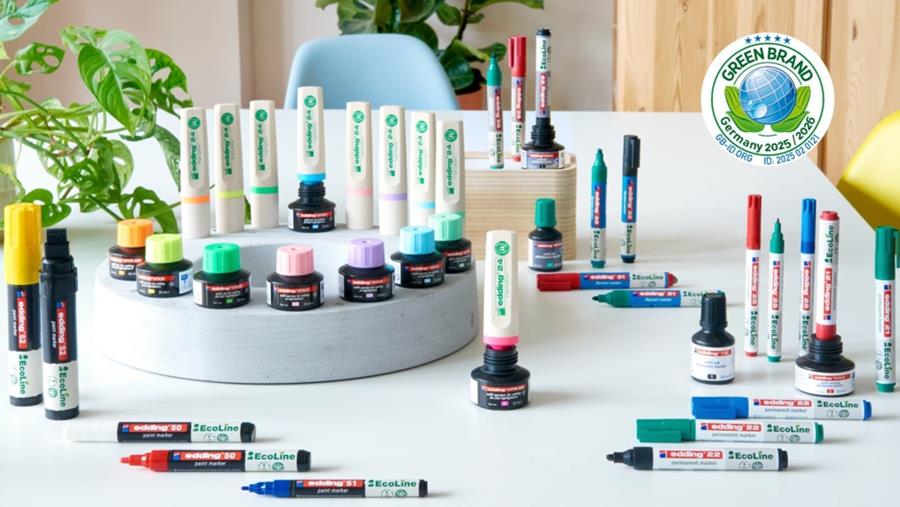 edding EcoLine à nouveau récompensée comme Green Brand