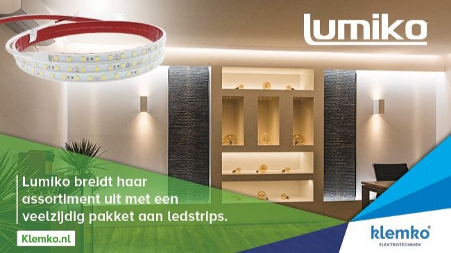 Lumiko breidt assortiment uit met een compleet pakket aan ledstrips.